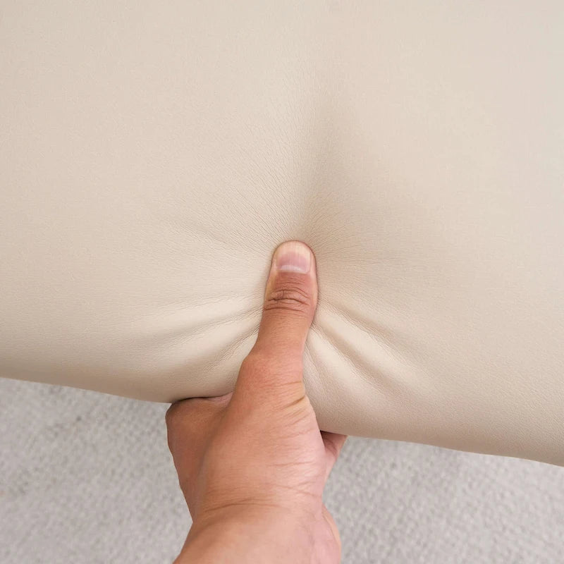 Gepolsterte Esszimmerstühle aus Kunstleder mit Knopfheftung, 2er-Set - 17.5W x 23D x 36.5H