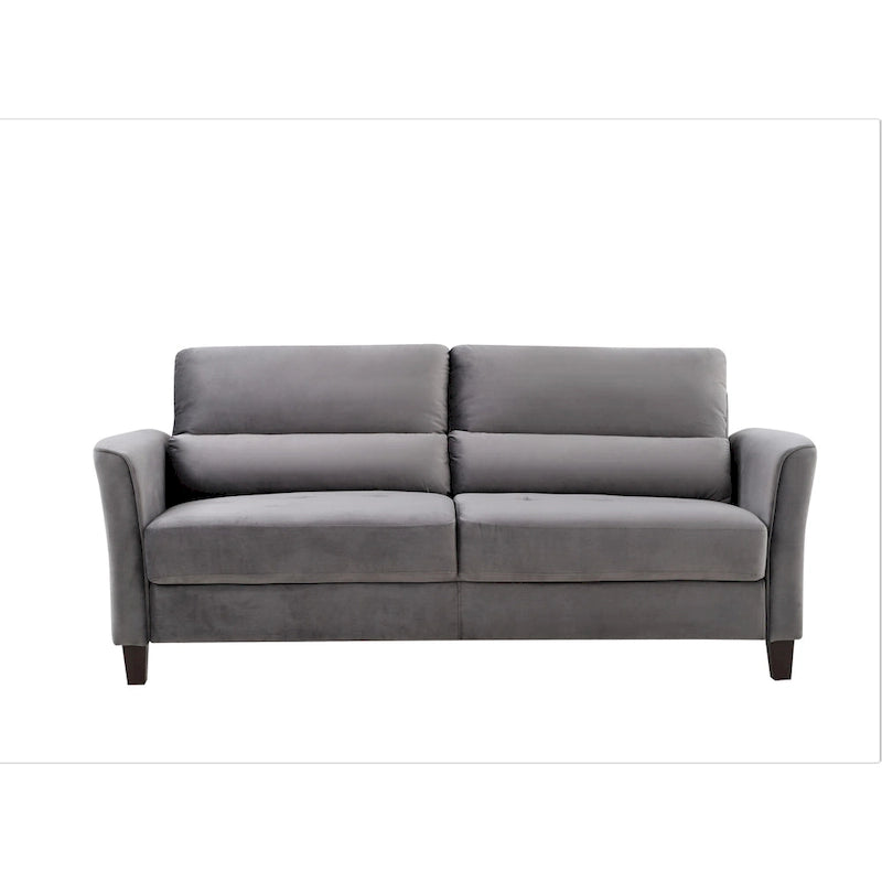Sofa im Mid-Century-Modern-Stil mit gepolsterten, schrägen Armlehnen fürs Wohnzimmer, 77.95