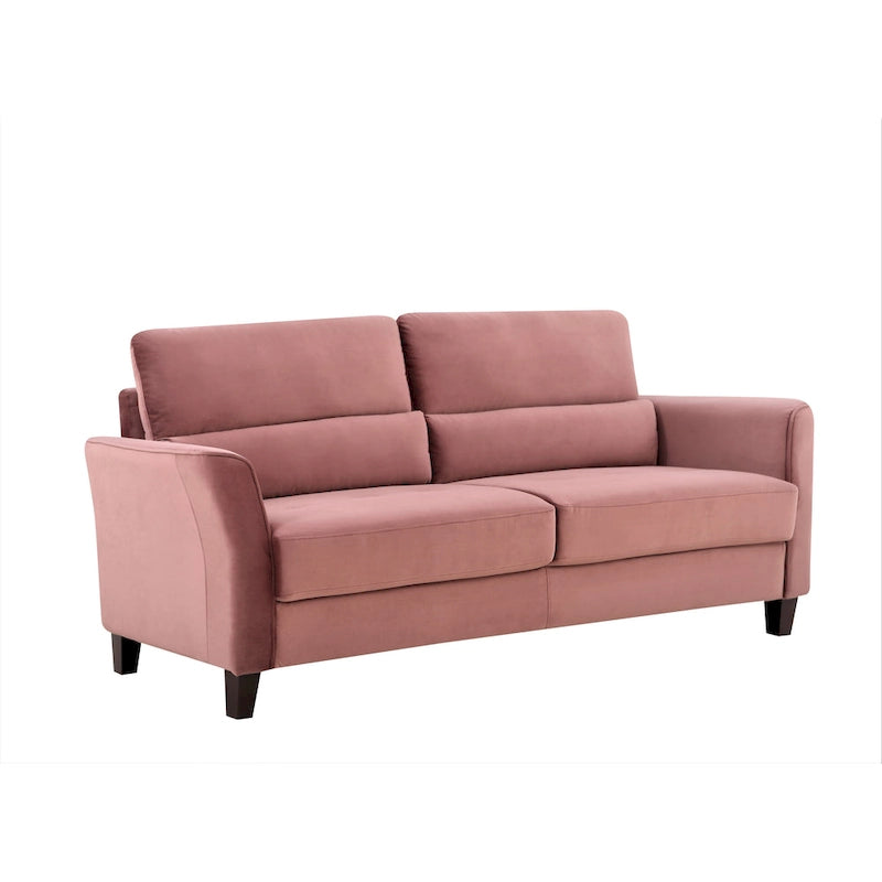 Sofa im Mid-Century-Modern-Stil mit gepolsterten, schrägen Armlehnen fürs Wohnzimmer, 77.95
