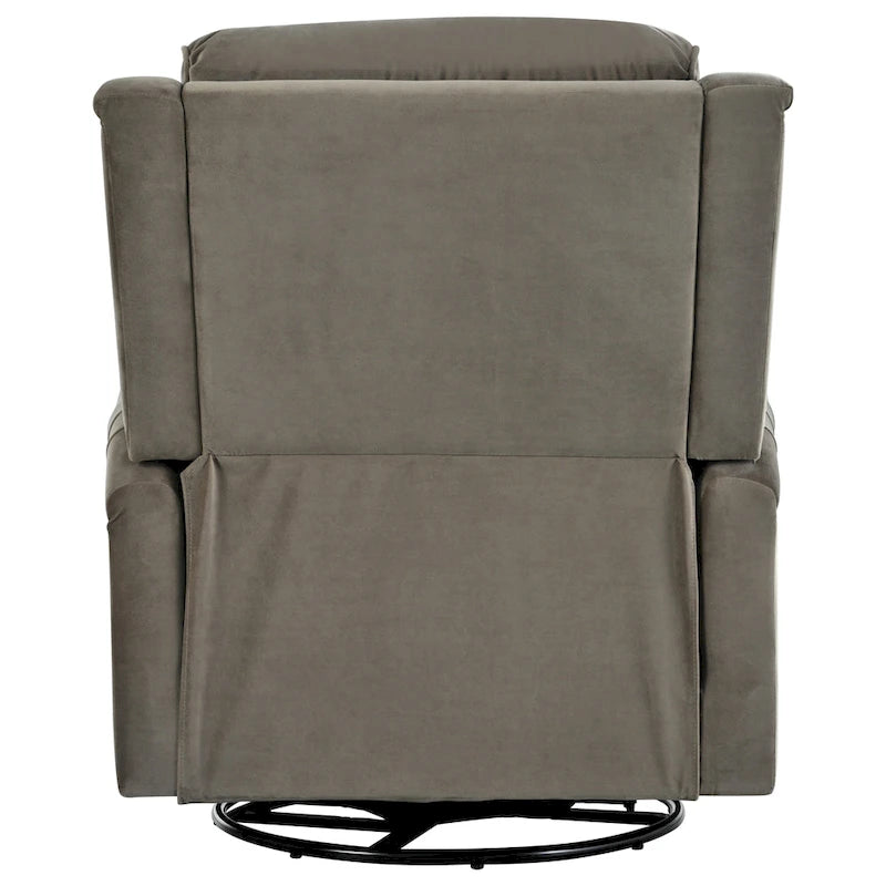 Sillón reclinable giratorio moderno de terciopelo