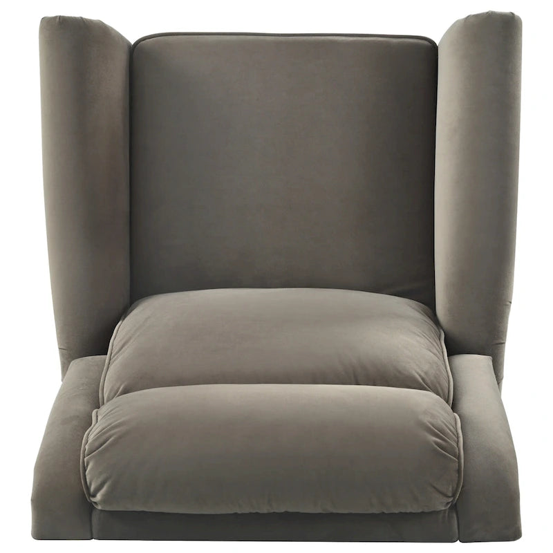 Sillón reclinable giratorio moderno de terciopelo