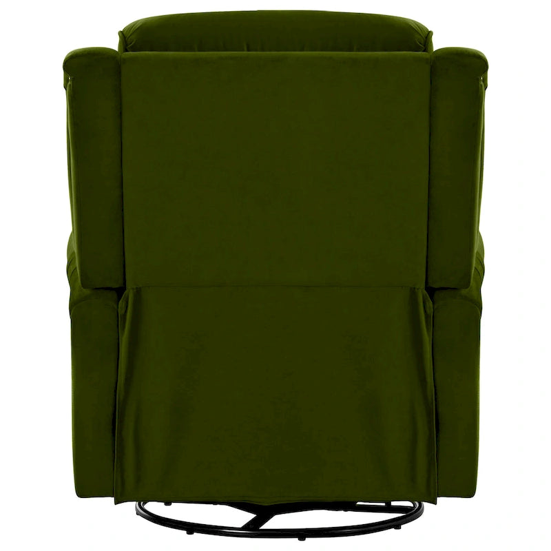 Sillón reclinable giratorio moderno de terciopelo
