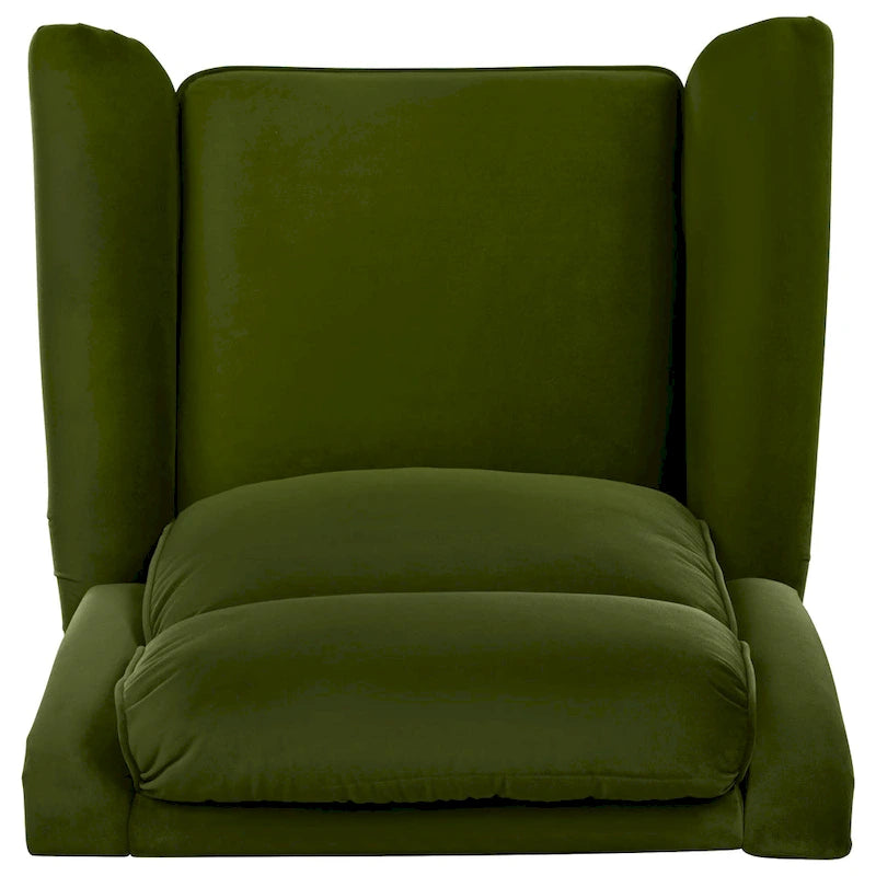 Sillón reclinable giratorio moderno de terciopelo