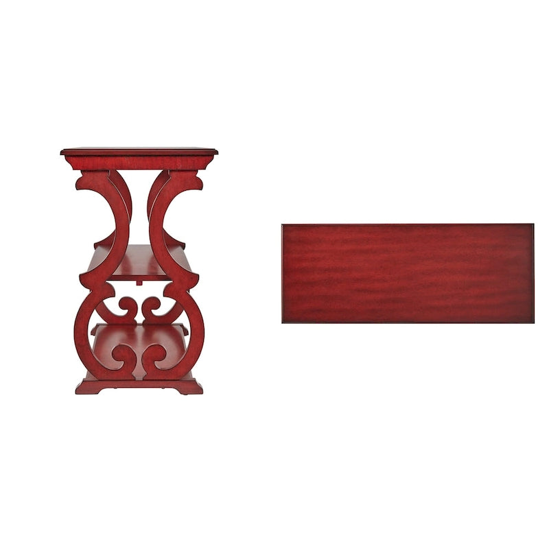 Table de canapé en bois sculpté