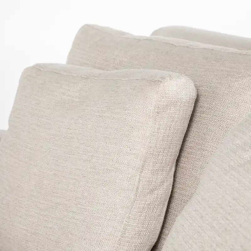 Zweisitzer-Sofa mit beigem Schonbezug