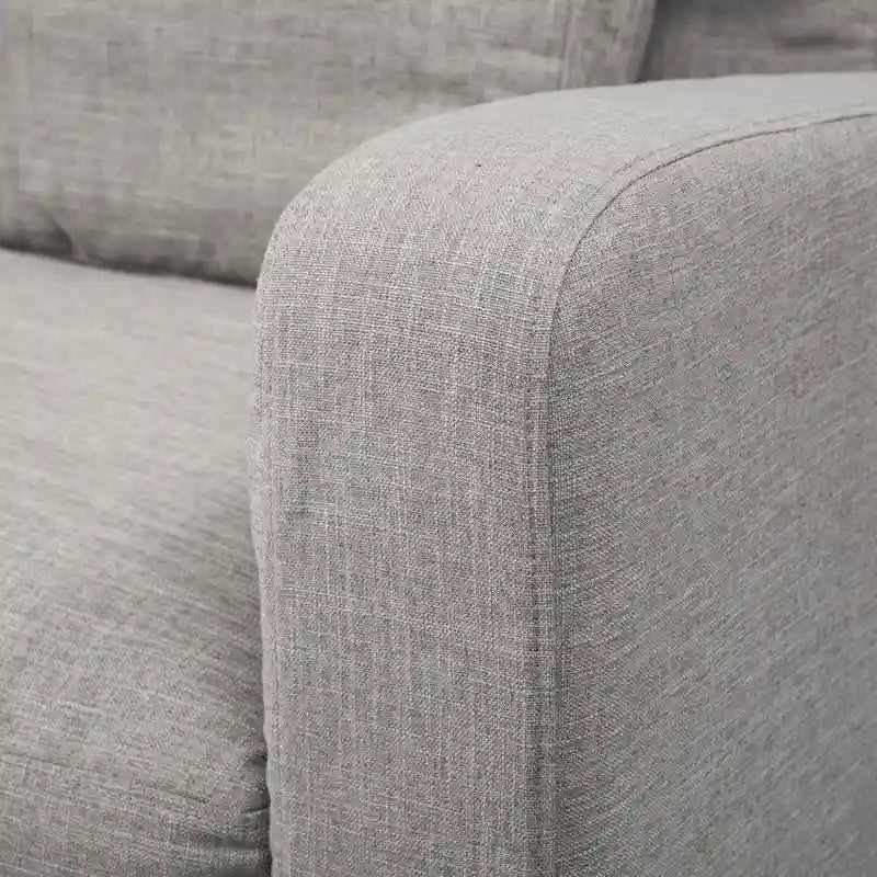 Zweisitzer-Sofa mit beigem Schonbezug