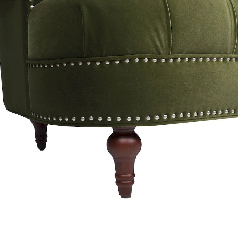 Sofa aus Samt mit Knopfheftung im Mid-Century-Modern-Stil, 84