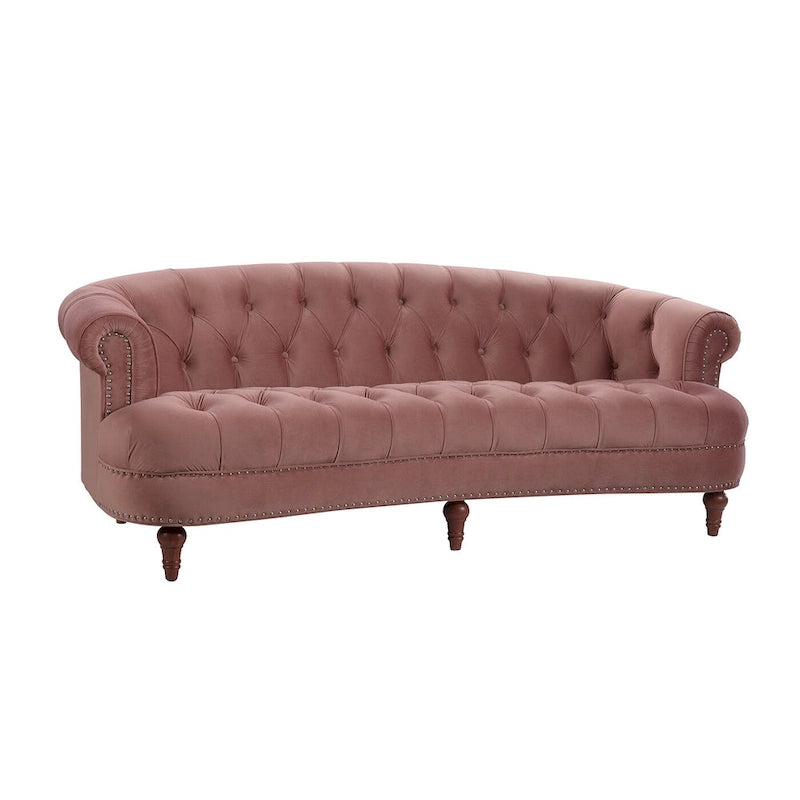 Sofa aus Samt mit Knopfheftung im Mid-Century-Modern-Stil, 84