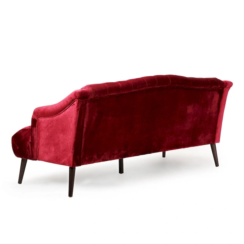 Modernes glamouröses Sofa aus Samt mit Knopfheftung
