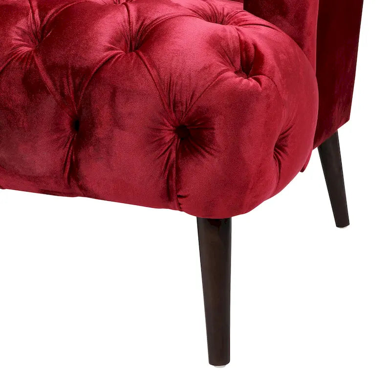 Modernes glamouröses Sofa aus Samt mit Knopfheftung