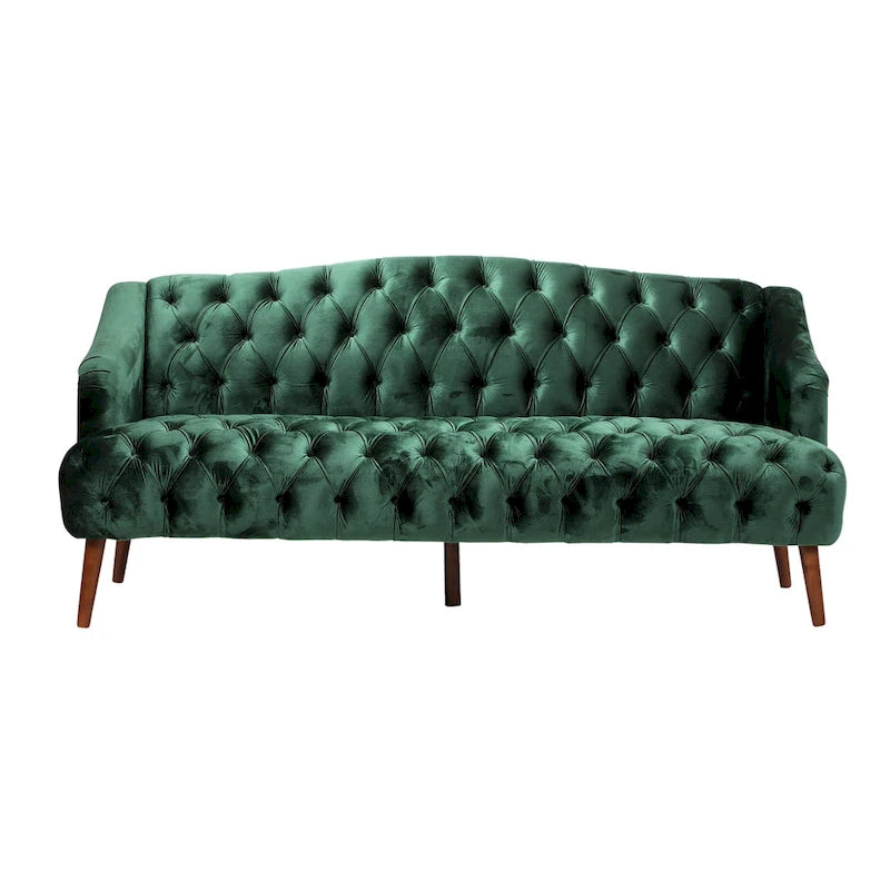 Modernes glamouröses Sofa aus Samt mit Knopfheftung