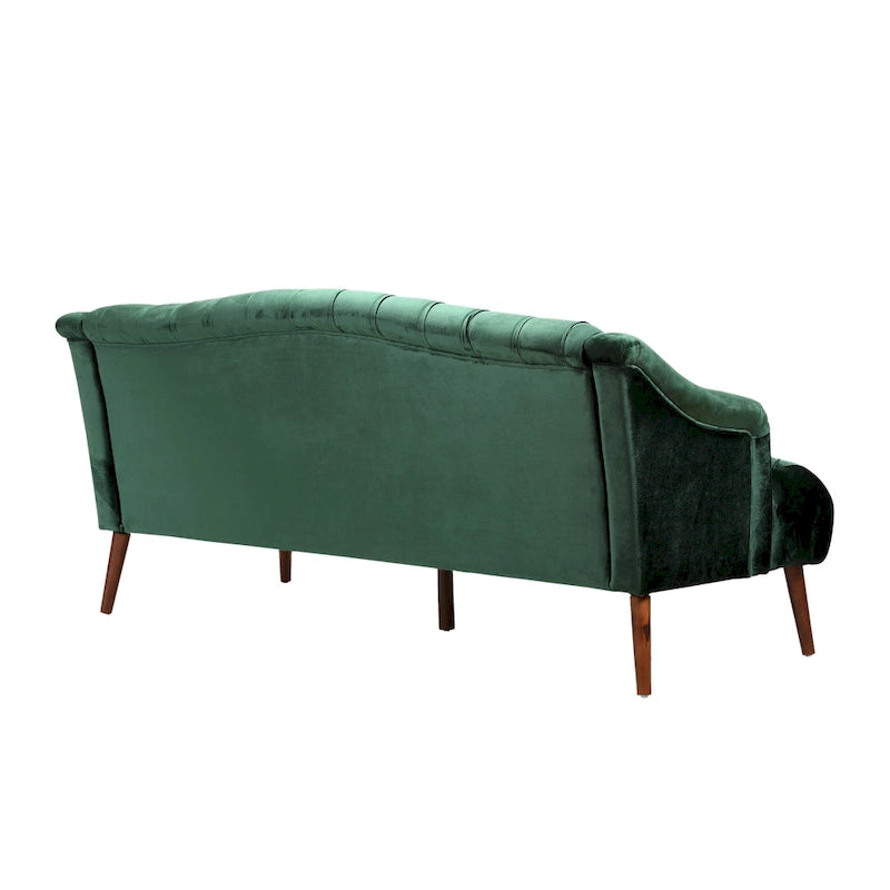Modernes glamouröses Sofa aus Samt mit Knopfheftung