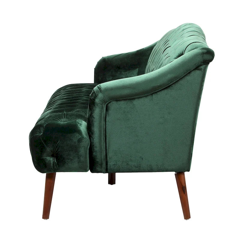 Modernes glamouröses Sofa aus Samt mit Knopfheftung