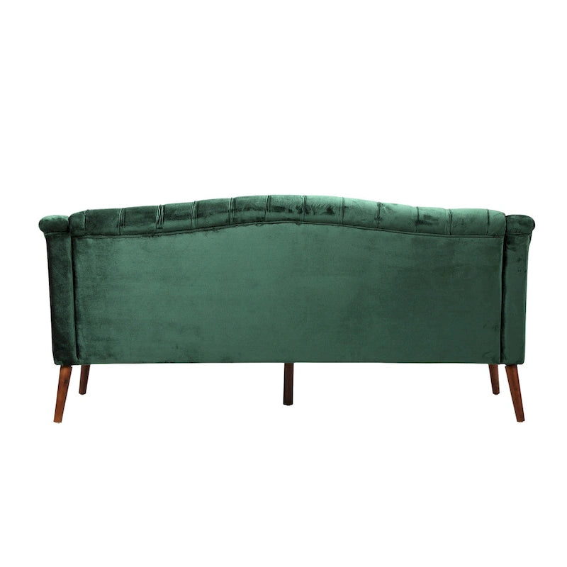 Modernes glamouröses Sofa aus Samt mit Knopfheftung
