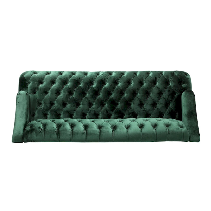 Modernes glamouröses Sofa aus Samt mit Knopfheftung