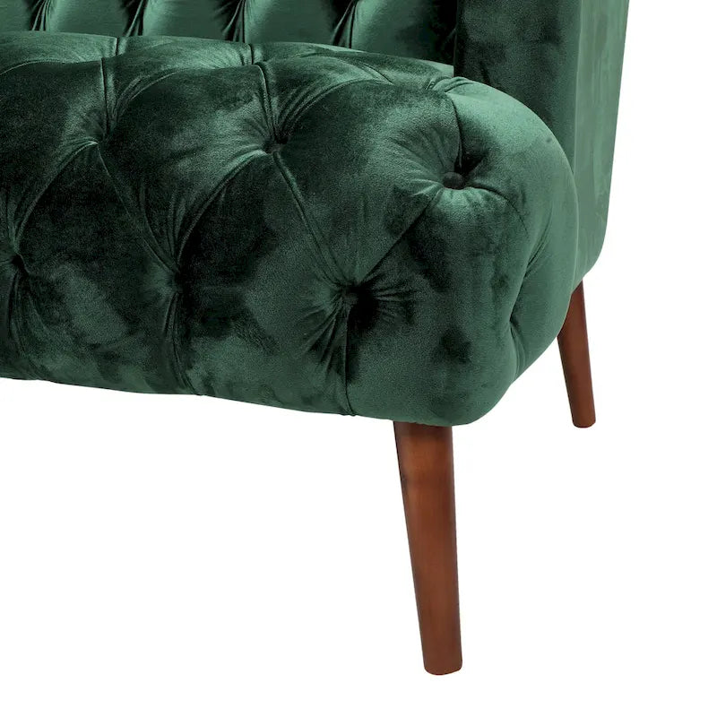 Modernes glamouröses Sofa aus Samt mit Knopfheftung