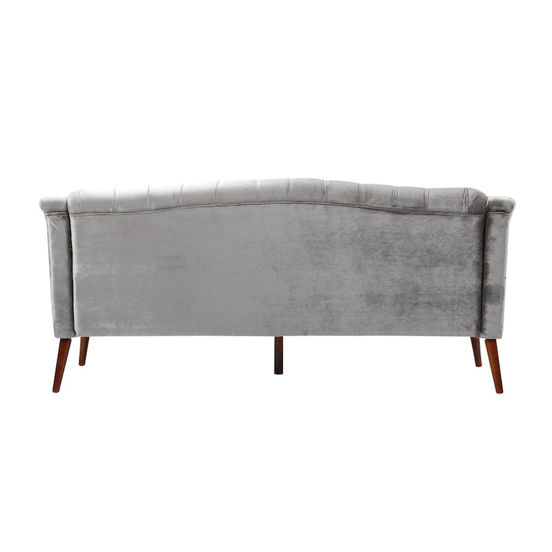 Modernes glamouröses Sofa aus Samt mit Knopfheftung