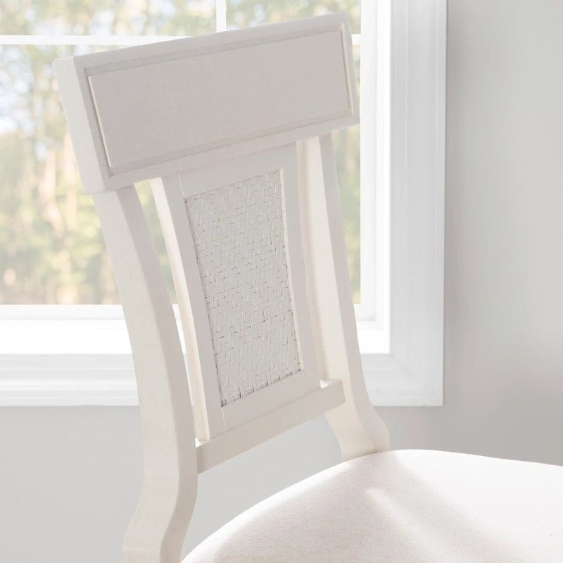 Handgeflochtener Barhocker im Landhausstil aus Rattan