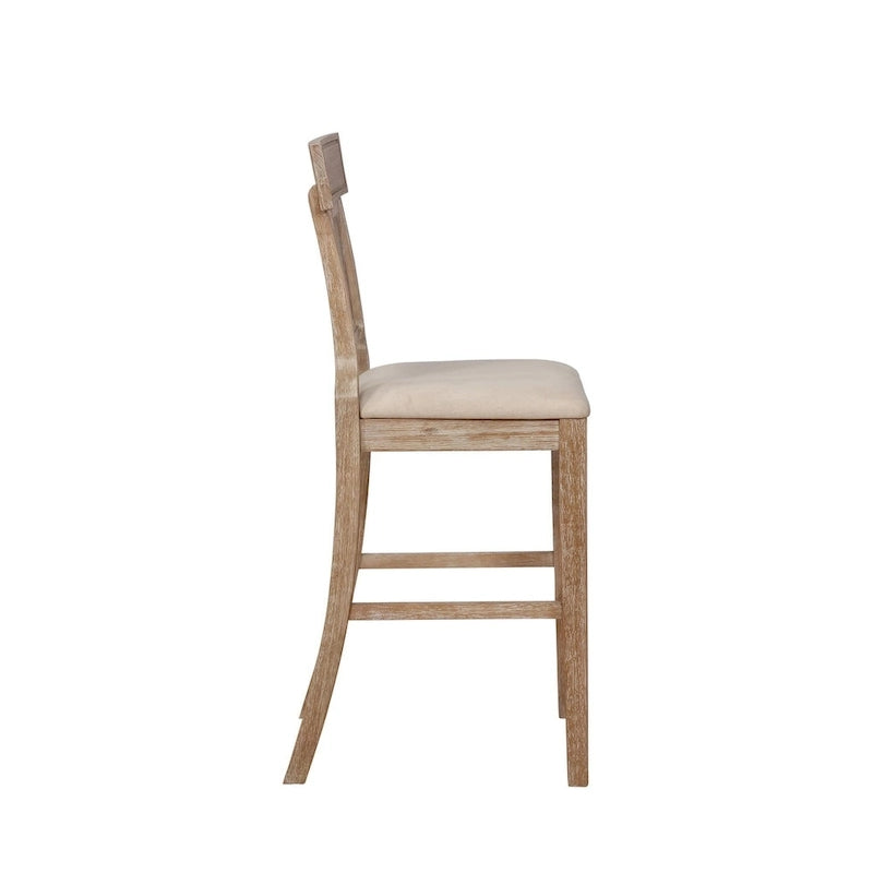 Handgeflochtener Barhocker im Landhausstil aus Rattan