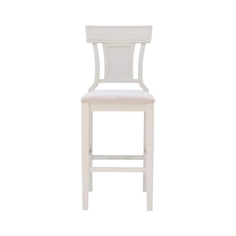 Handgeflochtener Barhocker im Landhausstil aus Rattan