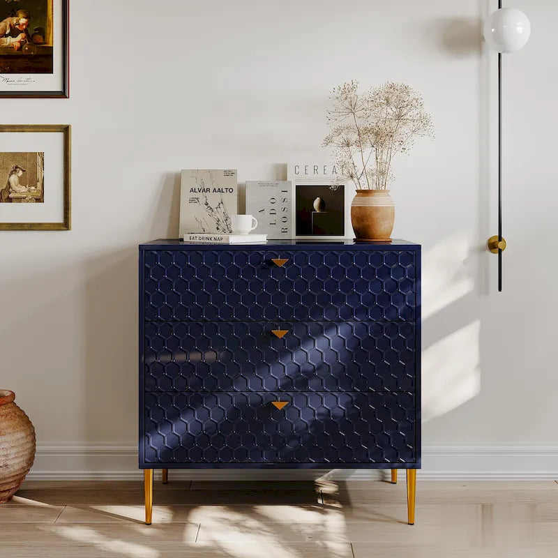 Moderne Holzkommode mit 3 Schubladen