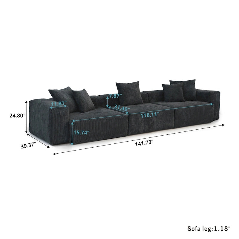 142 moderne Cordsofas – klassische Sofas mit tiefen Sitzflächen