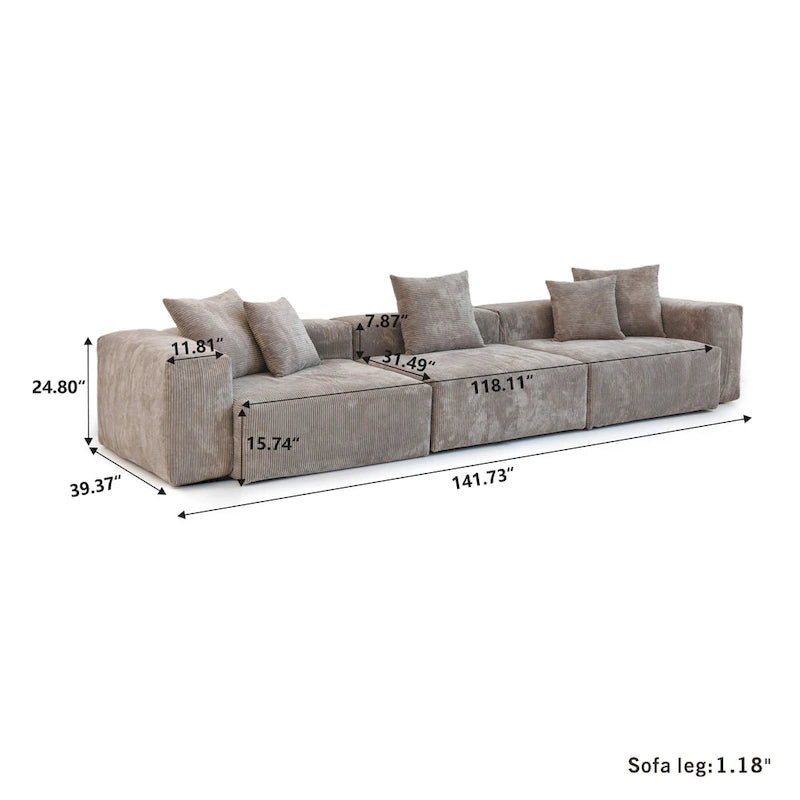142 moderne Cordsofas – klassische Sofas mit tiefen Sitzflächen