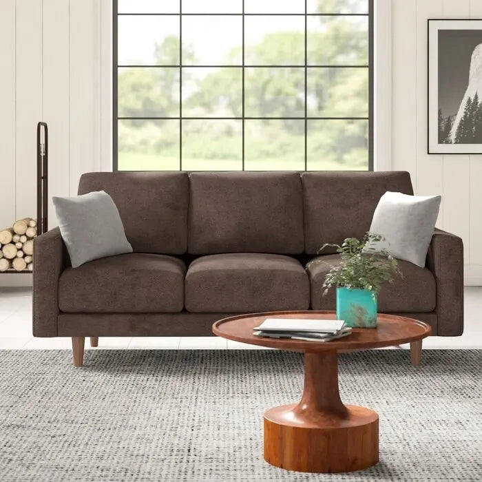 Sofa mit quadratischen Armlehnen, 71.7
