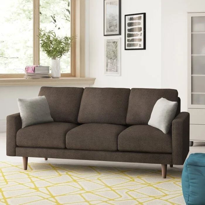 Sofa mit quadratischen Armlehnen, 71.7
