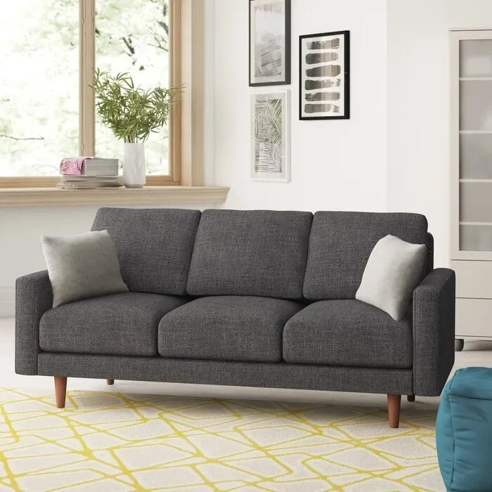Sofa mit quadratischen Armlehnen, 71.7