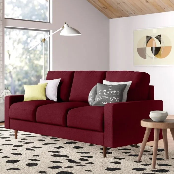 Sofa mit quadratischen Armlehnen, 71.7