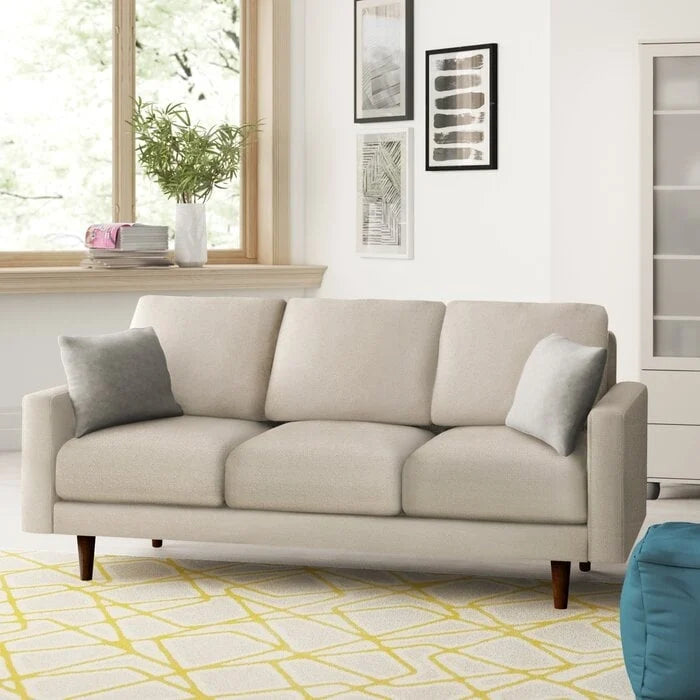 Sofa mit quadratischen Armlehnen, 71.7