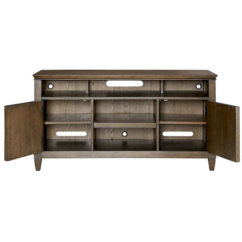 TV-Schrank aus Holz (Patchwork-Stil mit Eichenbohlen)