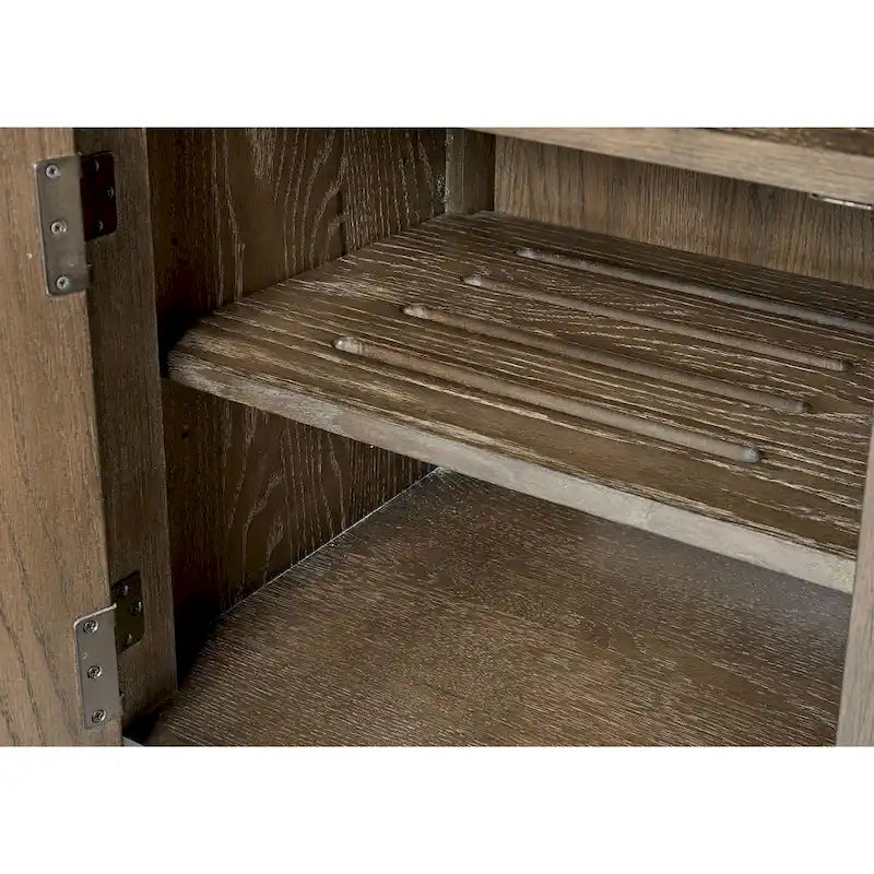 TV-Schrank aus Holz (Patchwork-Stil mit Eichenbohlen)