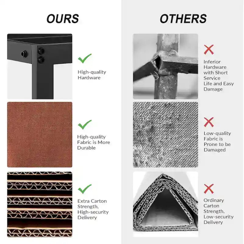 Metallbettgestell mit Polsterung im traditionellen Stil (mit waschbarem Bezug)