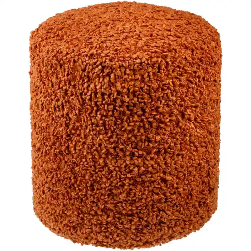 Flauschiger Pouf mit Schlingenflor, 18 inch hoch, aus Polyester