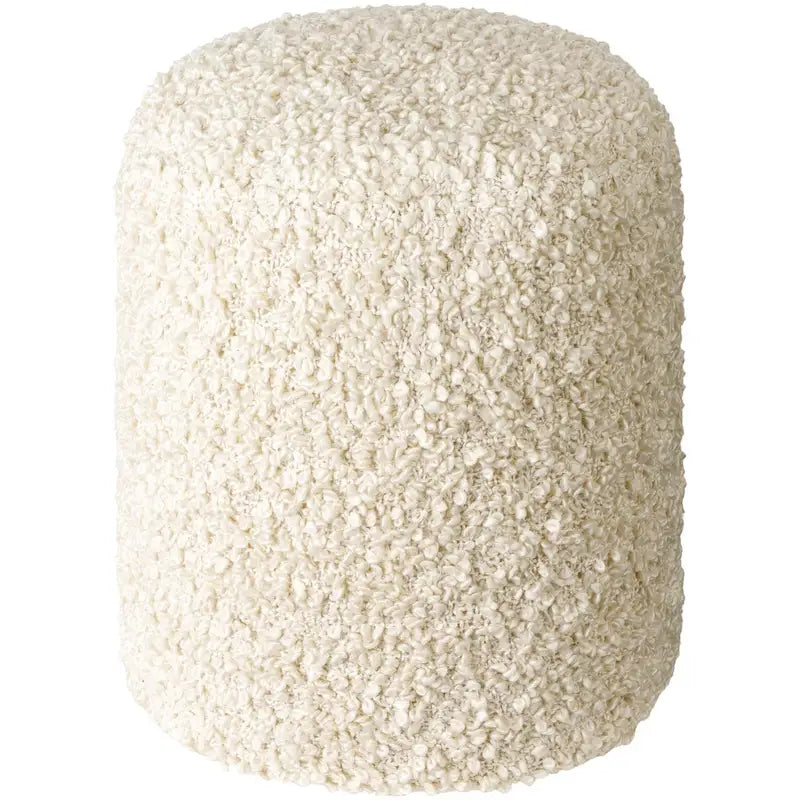 Flauschiger Pouf mit Schlingenflor, 18 inch hoch, aus Polyester
