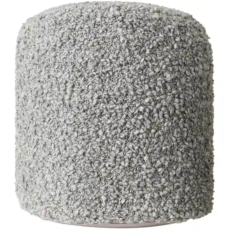Flauschiger Pouf mit Schlingenflor, 18 inch hoch, aus Polyester