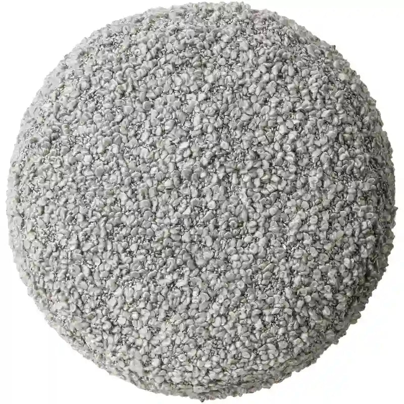 Flauschiger Pouf mit Schlingenflor, 18 inch hoch, aus Polyester