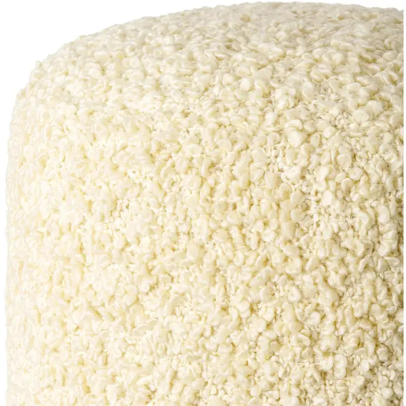 Flauschiger Pouf mit Schlingenflor, 18 inch hoch, aus Polyester