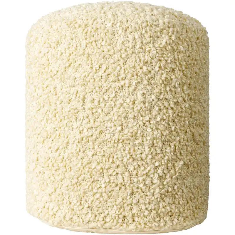 Flauschiger Pouf mit Schlingenflor, 18 inch hoch, aus Polyester