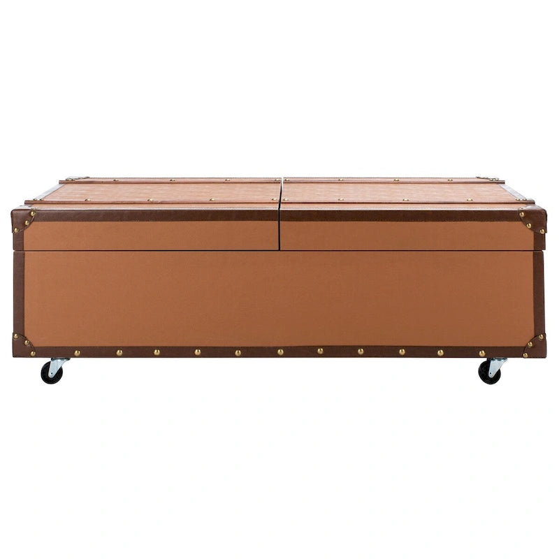Couchtisch mit Stauraum und Weinregal – 47.2" W x 23.6" L x 15.4" H – 47" W x 24" D x 15" H