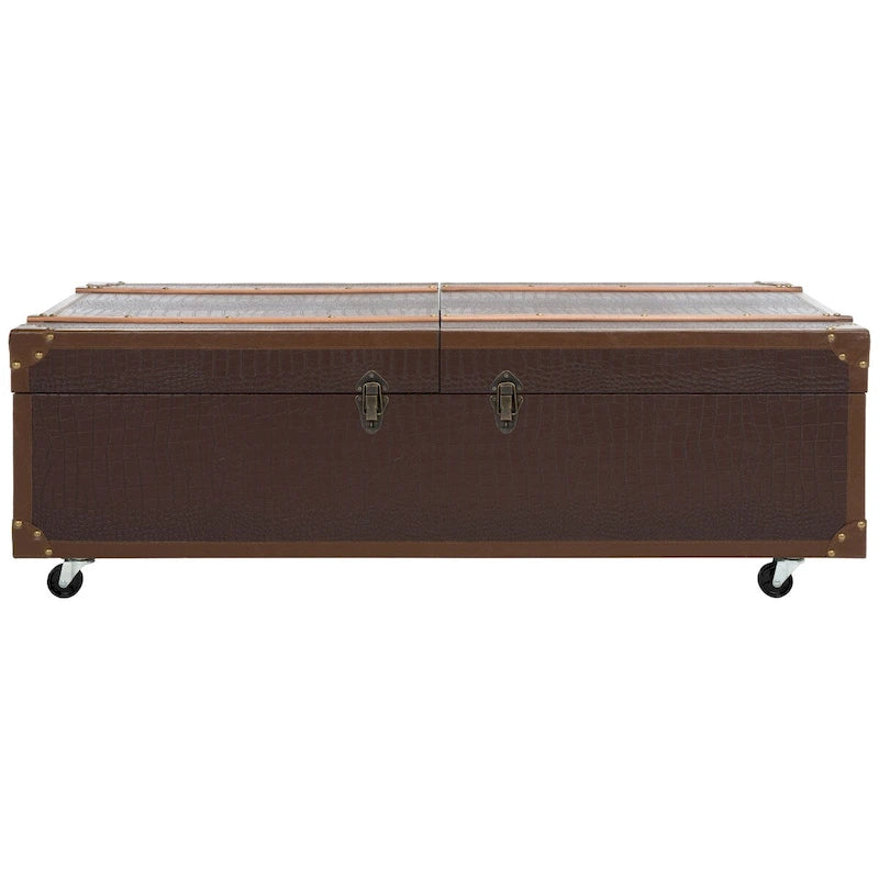 Couchtisch mit Stauraum und Weinregal – 47.2" W x 23.6" L x 15.4" H – 47" W x 24" D x 15" H
