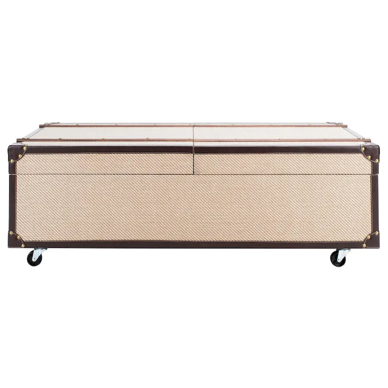Couchtisch mit Stauraum und Weinregal – 47.2" W x 23.6" L x 15.4" H – 47" W x 24" D x 15" H