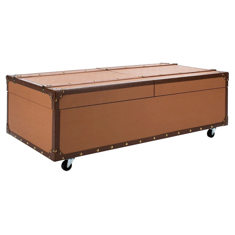 Couchtisch mit Stauraum und Weinregal – 47.2" W x 23.6" L x 15.4" H – 47" W x 24" D x 15" H