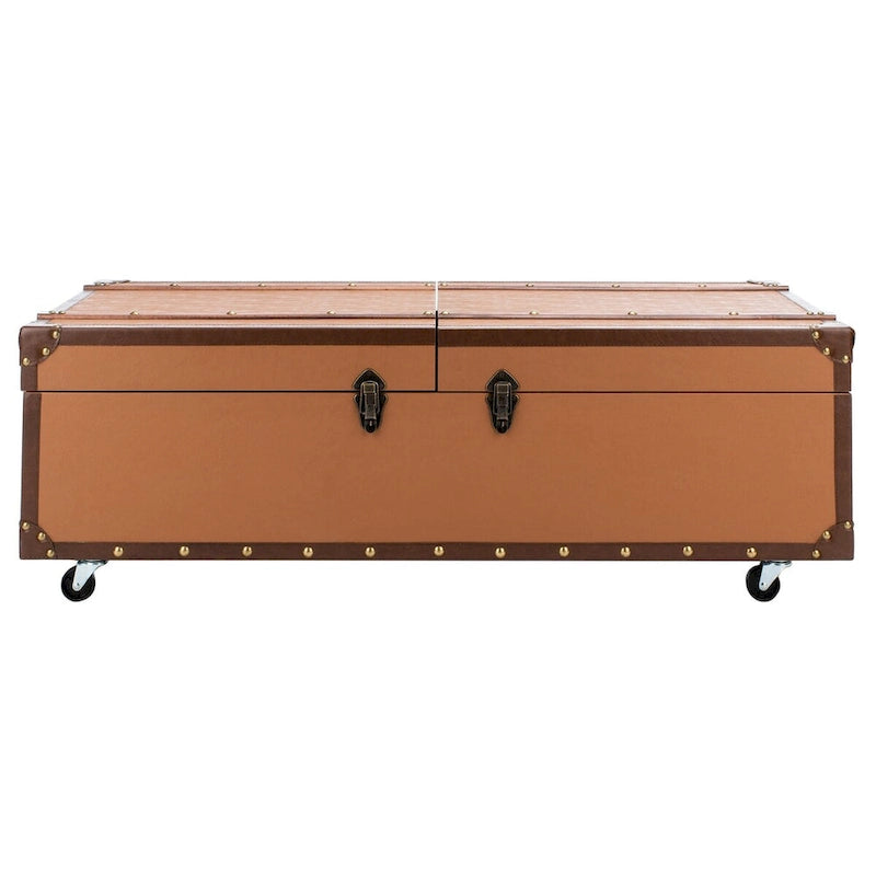 Couchtisch mit Stauraum und Weinregal – 47.2" W x 23.6" L x 15.4" H – 47" W x 24" D x 15" H