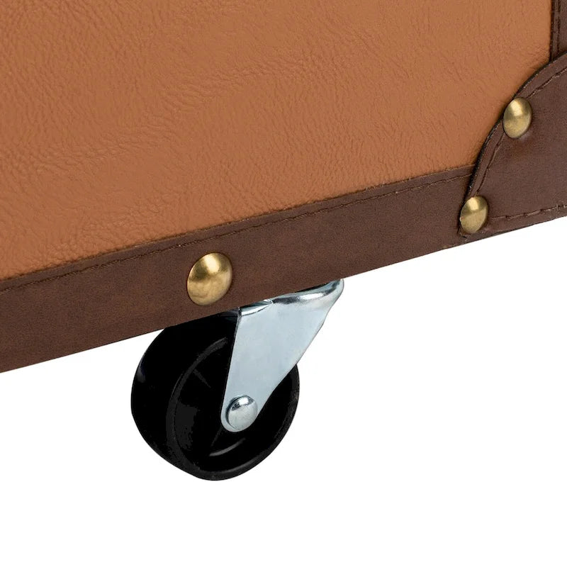Couchtisch mit Stauraum und Weinregal – 47.2" W x 23.6" L x 15.4" H – 47" W x 24" D x 15" H