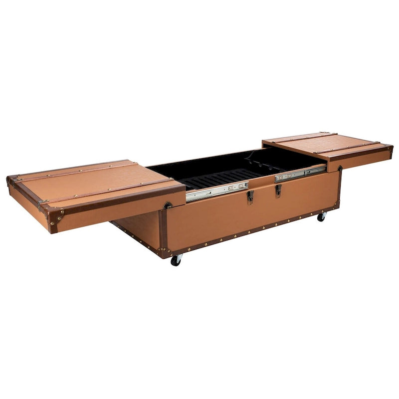 Couchtisch mit Stauraum und Weinregal – 47.2" W x 23.6" L x 15.4" H – 47" W x 24" D x 15" H