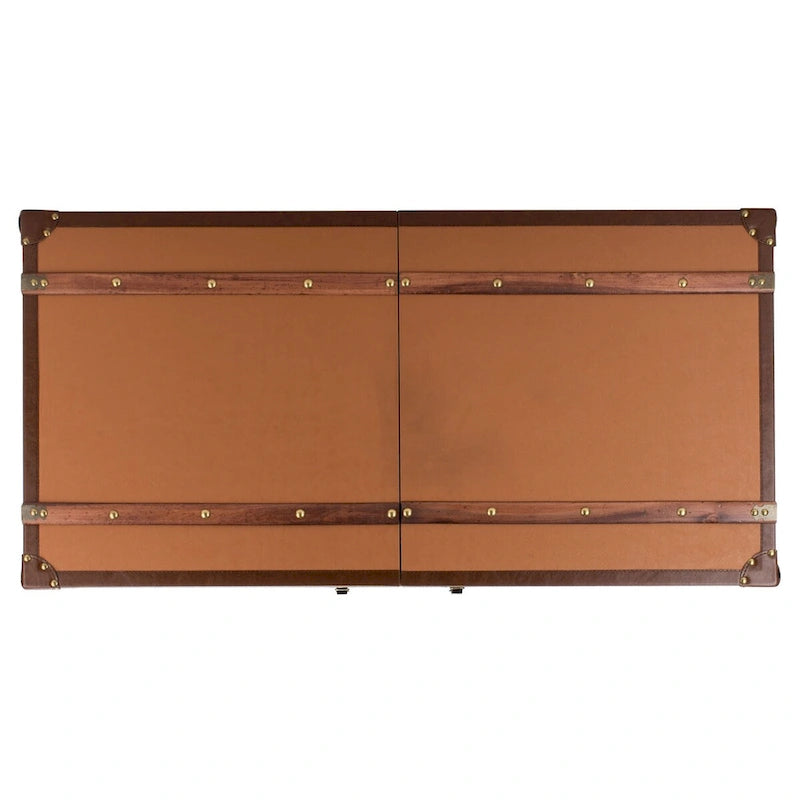 Couchtisch mit Stauraum und Weinregal – 47.2" W x 23.6" L x 15.4" H – 47" W x 24" D x 15" H