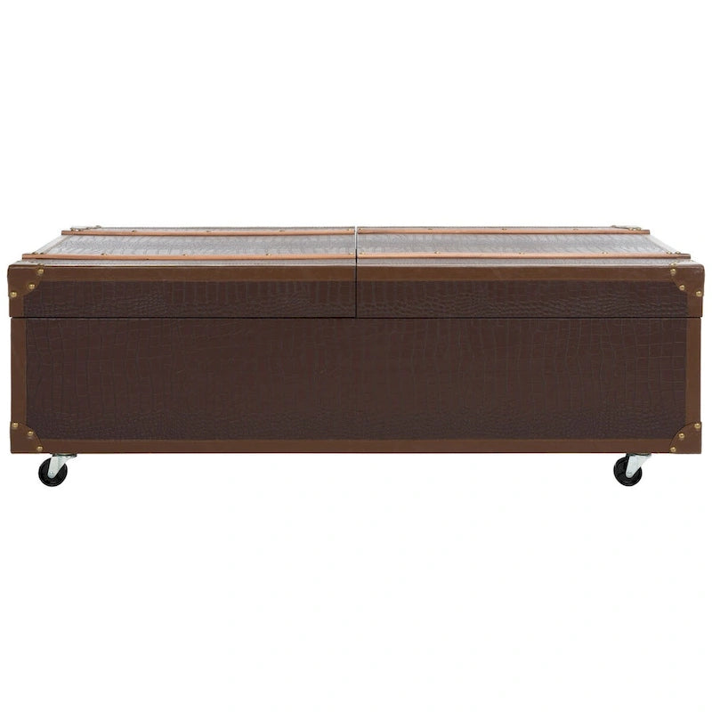 Couchtisch mit Stauraum und Weinregal – 47.2" W x 23.6" L x 15.4" H – 47" W x 24" D x 15" H